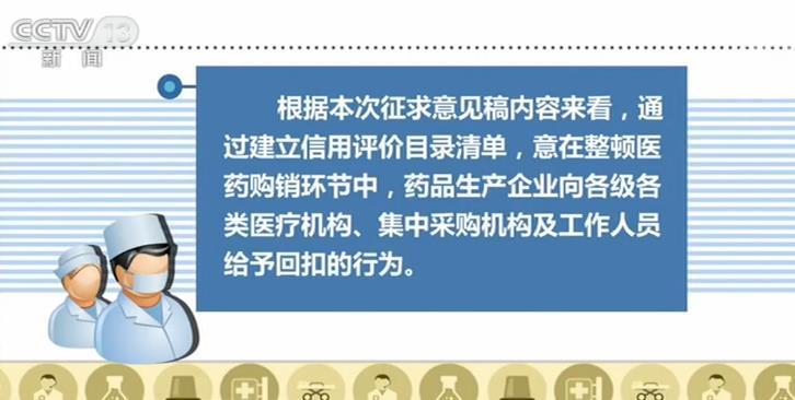 国家医保局：建立信用评价清单 整顿医药购销环节