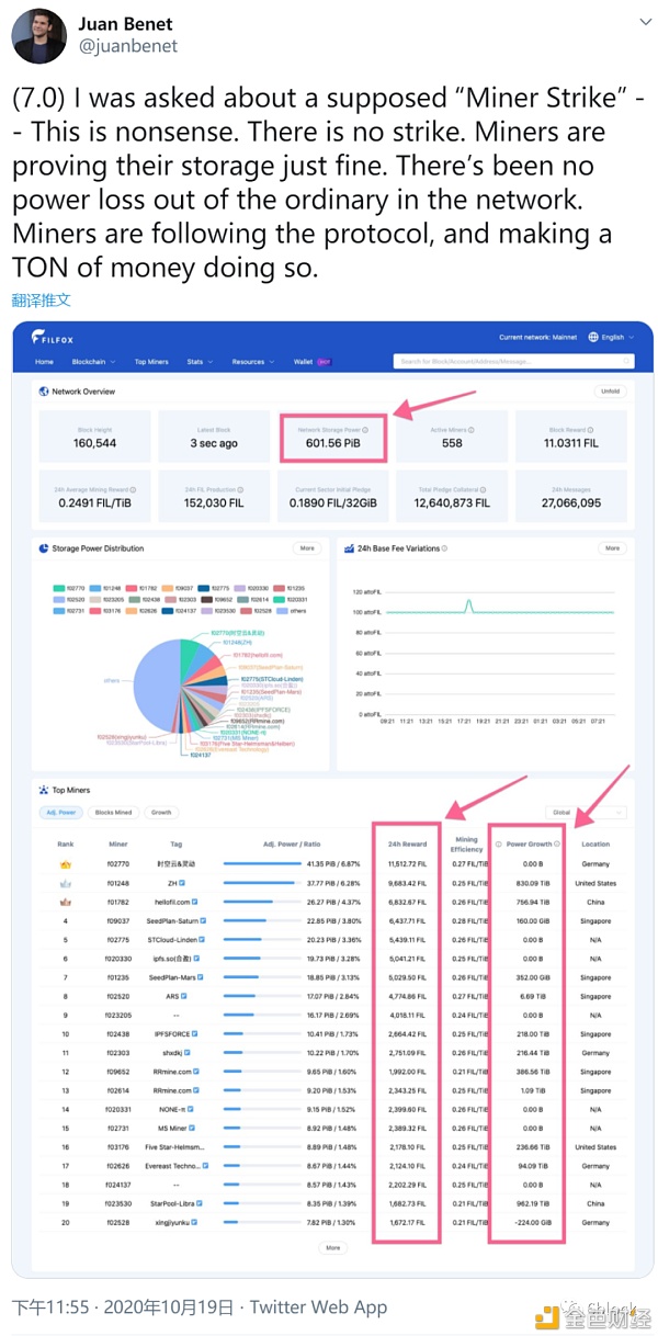 Filecoin项目方推出多重措施减轻矿工前置抵押压力