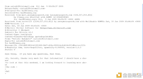 中本聪的三封邮件首度曝光 比特币创造者究竟是谁？
