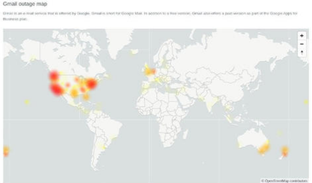 谷歌全球大范围宕机修复后，Gmail又出现问题