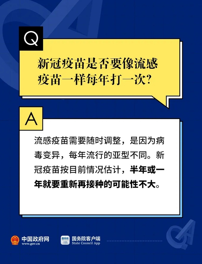 新冠疫苗8个最新权威问答！