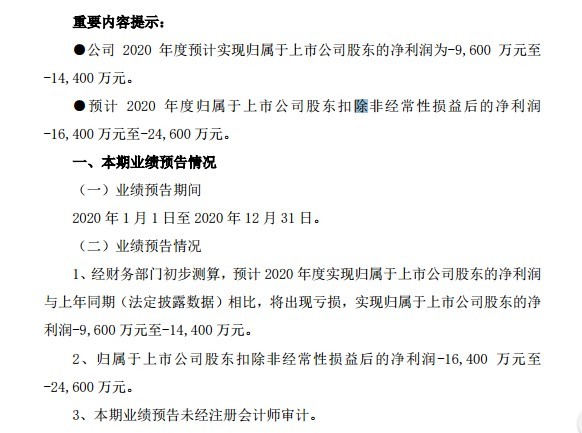 业绩由盈转亏，中源协和2020年最高预亏1.44亿！实控人李德福非经营性资金占用被通报批评