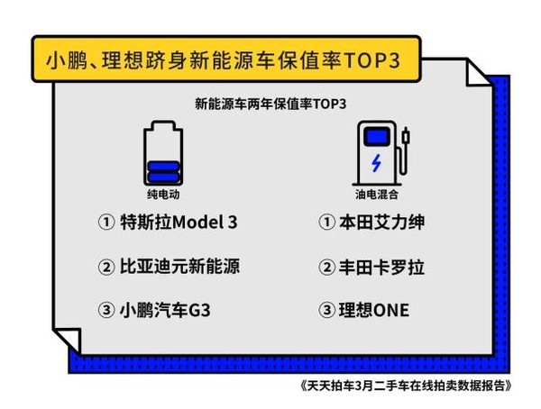 新能源车保值率（图源天天拍车）