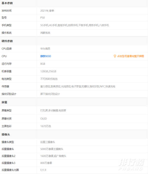 华为p50系列最新消息_华为p50系列详细参数
