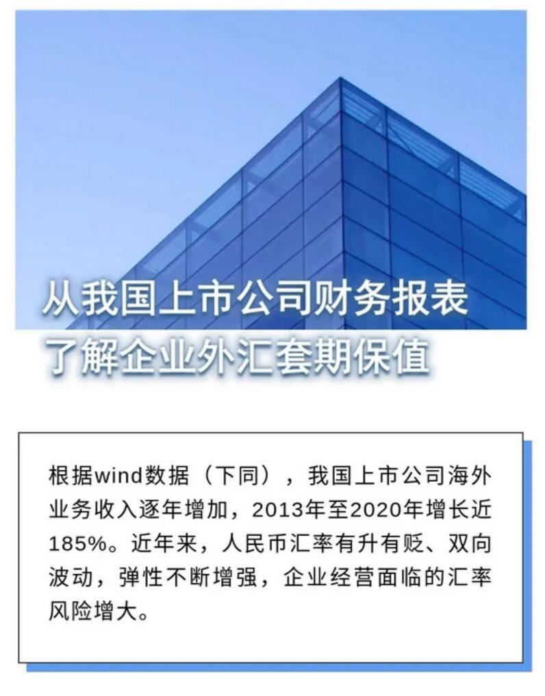 一张图：从我国上市公司财务报表了解企业外汇套期保值