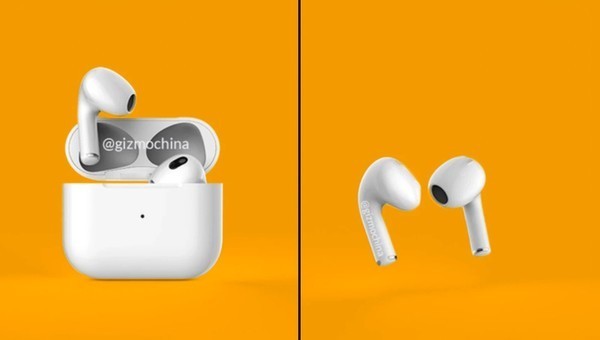 苹果AirPods 3渲染图