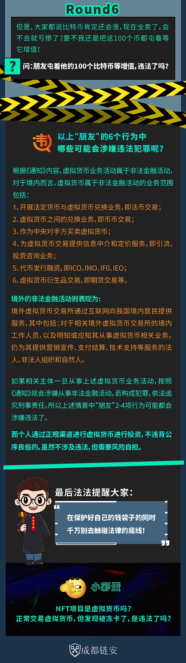 
      当朋友有了100个比特币......他这样是不是违法了？