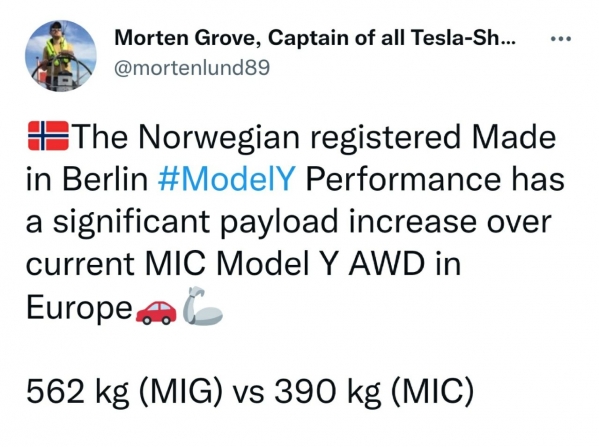 量产日益临近 德国制造特斯拉Model Y现身挪威测试