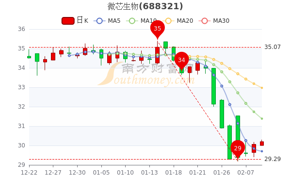 2月9日微芯生物市值124.04亿，换手率达0.07%