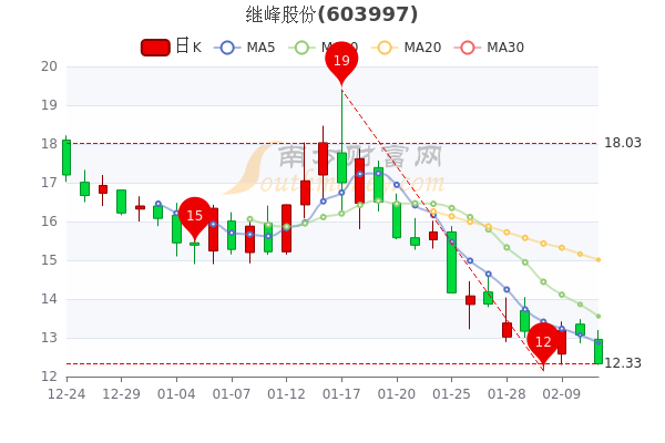 2月11日继峰股份超大单净流出41.41万，收盘报12.33元