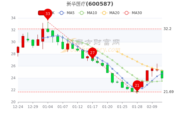 新华医疗2月11日换手率达2.9%，主力净流出4313.29万