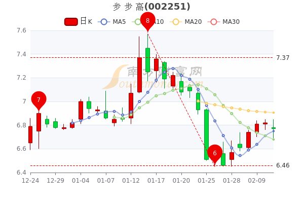 2月11日步步高市值58.49亿，换手率达0.8%