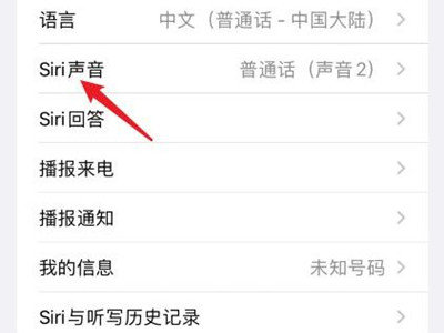 苹果怎么设置siri声音