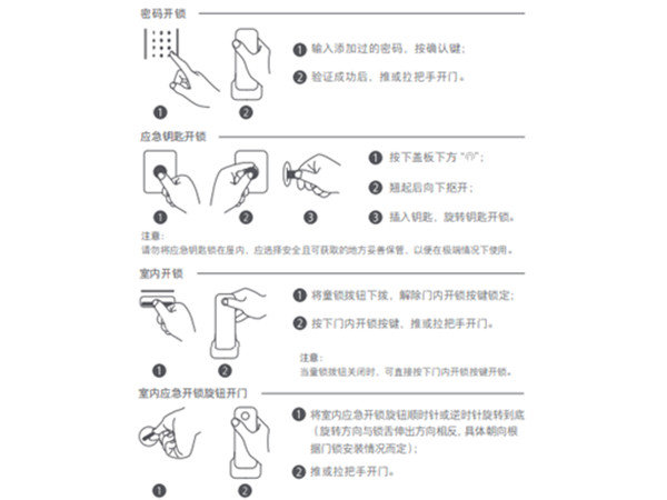 小米人脸识别智能门锁X说明书使用操作指南