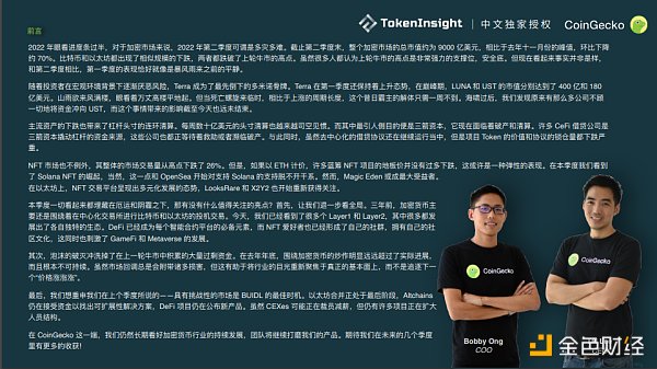 
      Coingecko Crypto 市场季度报告 2022Q2